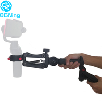 Bob-M z-axis spring dual handle grip phone gimbal holder arm for Zhiyun smooth4 for DJI Osmo 2Moza mini-miFeiyu stabilizer