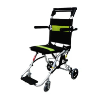 Lightweight Folding Wheelchair Multifunctional Portable Walkable Handcart Mobility Aids Walking Chairs Aluminum Alloy