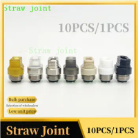 1PCS/10PCS 510 Random Color Stainless Steel/peek/PEI/all Steel/PC MVP Billet Box BB Pipette Connector Straw Joint
