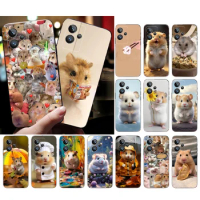 Cute Hamster Phone Case For OPPO Realme 10 Pro Plus GT 2 Pro X2 Pro XT C25S 8 7 6 Pro 6i GT Master C3 C21 C21Y X3 SuperZoom