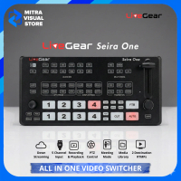 LiveGear Siera One 4 HDMI Input + 1 AUX Video Switcher untuk Live Streaming Mixer Video dengan 4 HDM