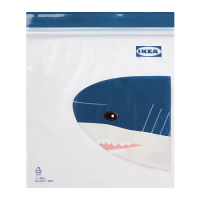 ISTAD 保鮮袋, 藍色/鯊魚, 1 公升