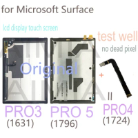 Original Pro 5 LCD for Microsoft Surface Pro 3 1631 Pro 4 1724 Pro 5 1796 LCD Display Touch Screen Digitizer Assembly Replacemen
