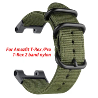 Nylon Band for Huami Amazfit T-rex 2 pro Watch Strap for Huami Amazfit T-rex Sport Belt Smartwatch Bracelet Belt Accessories