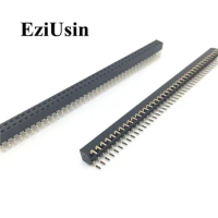 2.54mm Double Row Female centipede feet pins Breakaway PCB Board Pin Header socket Connector Pinheader 2*5/10/40Pin For Arduino