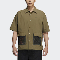 Adidas OD Shirt SS HR6469 男 短袖 上衣 襯衫 經典 休閒 國際版 寬鬆 網格口袋 軍綠