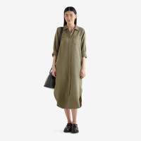 【Roots】Roots 女裝- ISLA COTTON GAUZE平織洋裝(綠色)