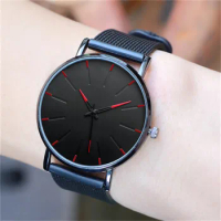 Часы Мужские Men Waterproof Mechanical Watch Men's Mesh Strap Ultra-thin Quartz Watch Automatic Luminous Clock Top Brand Relogio