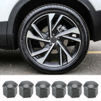 Anti-Rust Car Tyre Nut Bolt 19mm Car Wheel Nut Caps Auto Hub Screw Cover Protection Covers Caps 20 Pieces Chrome Glossy