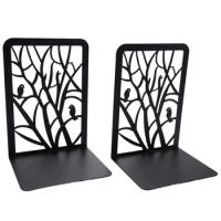 Book Ends, Book Ends For Shelves, Decorative Bookends For Books, Bookends For School, Home Or Office (Black, 1 Pair)