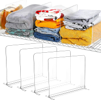 Acrylic Closet Organizer Shelf Dividers for Closet Organization for Wire Shelf Dividers Clear Closet