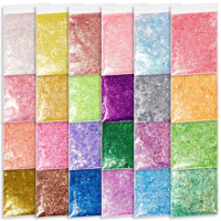 Nail Fragments, Cellophane, Gold Foil, Sequins, Illusory Aurora, Glitter, Candy, Paper, Nail Accessories