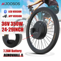 AJOOSOS IMOTOR3.0 Ebike Conversion Kit 350W 36V Brushless Hub Motor Ebike Kit Conversion 7.2AH Removable Battery 40-45KM/H Speed