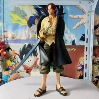One Piece Anime Figure GK Shanks 24CM Red Hair Shanks Action Figure PVC Statue Dolls Collection Toys Gift Kids Free Shipping