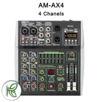 LOMEHO Mixer Audio Digital 4 Channel DSP 99 Effects Bluetooth - AM-AX4