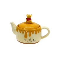 【sunart】迪士尼 小熊維尼 造型陶瓷茶壺 維尼&amp;蜂蜜蛋糕(餐具雜貨)