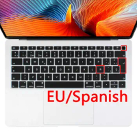 Spanish Spain language Keyboard Protecctor for Newest Macbook Air 13.3 inch Retina A1932 for MacBook Air 13 2018 Keyboard Cover