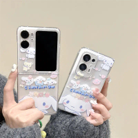 เคสสำหรับ OPPO Find N3 Flip N2 Flip N2/N3 Pc เคสฝาพับแบบแข็งบุคลิกภาพลายการ์ตูนน่ารักเคสโทรศัพท์กันก