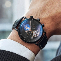 AILANG Original Luxury Brand Automatic Mechanical Watch Men Date Luminous Waterproof Tourbillon Wristwatch Montre Homme