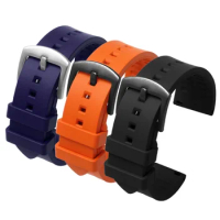 Silicone Watch Strap for Rolex Omega Seiko Mido Men's Waterproof Sweatproof Watch Band Accessories 20 22 24mm Wrist Strap
