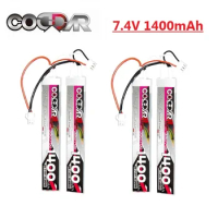 2S 7.4v 1400mAh Water Gun Lithium Battery Split Connection For 2S Airsoft BB Air Pistol Electric Toy Gun Battery Accessories