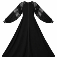 Abaya Dewasa Kanza Mayung Rompi Zipper Pashmina Mata Gamis Dress