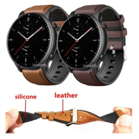 Bracelet Band Leather + Silicone For for LIGE Smart Watch 2021 Watch Strap For BW0233 Correa