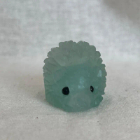 Crystal carving Fluorite - landak/ hedhog