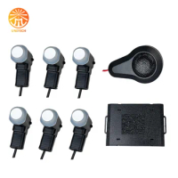 Vehicle factory standard car front and rear reverse ultrasonic parking sensor system with buzzer
