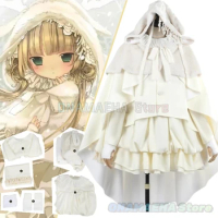 GOSICK Victoric de Blois Cosplay costume Sweet High Quality Rabbit White Ears Cloak Scarf Party Chri