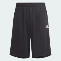 【adidas 愛迪達】短褲 童裝 大童 男童 運動褲 亞規 J SERE SHO 黑 IN0648