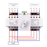 4P 63A 380V MCB loại điện kép tự động chuyển đổi ATS