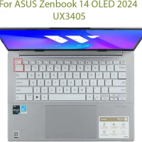 Laptop Keyboard COVER For ASUS Zenbook 14 OLED 2024 UX3405 UX3405MA UX3405M K3405VCB K3405VA K3405VF K3405VC K3405 ZF ZFB Z V