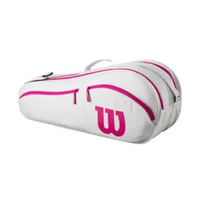Wilson Advantage Bag 2025 6R - Tas Padel Tenis - Tenis Racket Bag/Tenis Bag Off White Pink