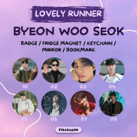 [READYSTOCK] Korean Male Actor Byeon Woo Seok Lovely Runner Hd Round Badge/Bookmark/Keychain/Mirror/