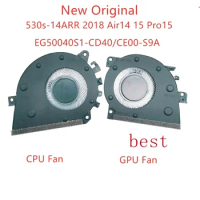 New Original laptop CPU GPU cooling fan for Lenovo IdeaPad 530s-14arr 2018 Xiaoxin Air14 15 pro15 fan EG50040S1-CD40/CE00-S9A