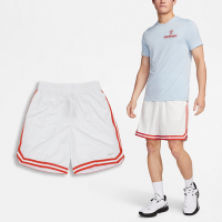 Nike 球褲 DNA 男款 白 紅 速乾 網眼 抽繩 拉鍊口袋 籃球 運動 短褲 FN2652-121