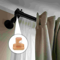 10Pcs Wall Hooks,PU Leather Curtain Rod Holder, Leather Straps for