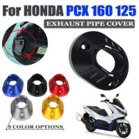 PCX160 Motorcycle Parts Exhaust Pipe Cover Decorator Exhaust Port Protective Cover For Honda PCX125 PCX 125 PCX 160 2021 - 2022