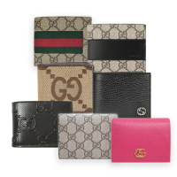 【GUCCI 古馳】經典8卡/零錢對開暗釦短夾錢包(款式任選)