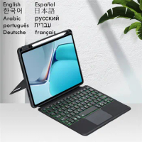 Backlit Touchpad Keyboard Case for Huawei Matepad Pro 10 8 with Pen Slot Teclado Cover for Matepad Pro 10.8 MRX-W09 W19 AL09