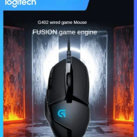Logitech Wired Mouse G402 Computer Gaming Esports Wired CSGO PlayerUnknown Survival Squeeze Mouse Laptop Home Office Mouse