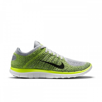 美國百分百【Nike】Free 4.0 Flyknit 耐吉 鞋子 慢跑鞋 運動鞋 球鞋 編織 螢光灰綠 男款 US 10.5號 G030