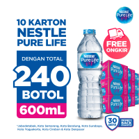 PROMO - Nestle Pure Life 10 Karton 600ml (240 Botol)