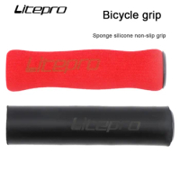 Litepro Mtb Cuffs Mountain Bike Grips Handles For Bicycle Ergonomic Cycling Handlebar Cover Sponge Silicone Handles With Plugs