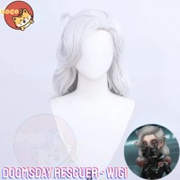 Identity V Doomsday Rescuer Psychologist Cosplay Wig Game Identity V Ada Mesmer Wig Cosplay Short Grayish White Wig CoCos