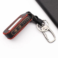 100% Leather Key Case For Russian Version 2-Way Car Wholesale Starline Alarm E90 E91 E60 E61 E62 Fob Remote Key Switch
