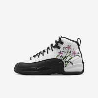 Nike Air Jordan 12 Retro GS [DR6956-100] 大童 休閒鞋 運動 球鞋 刺繡 白黑