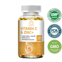 BBEEAAUU Kapsul Vitamin C Zinc Vitamin C Dan Zinc 20 mg