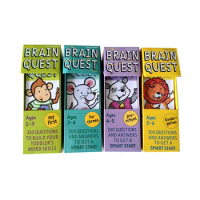 Brain Quest English Version Of the Intellectual Card Sticker Books Questions And Answers Card Smart Start Child Kids